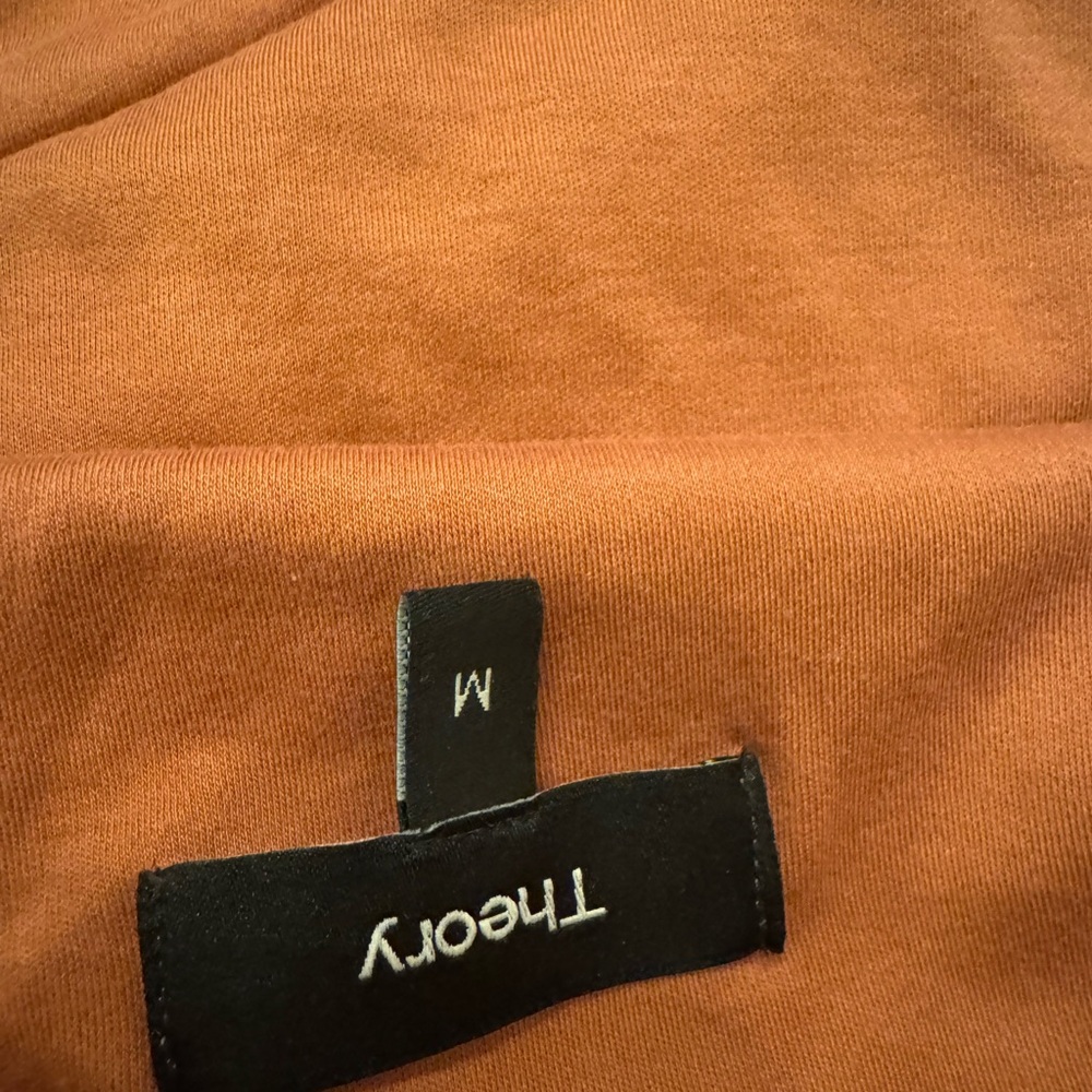 Theory cotton Women's Off-Shoulder Rust Top size once used once - Picture 6 of 7
